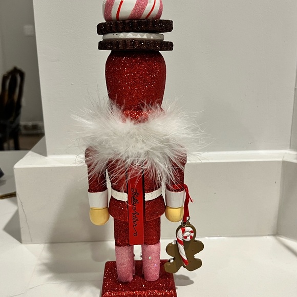 Festive Candy Themed Nutcracker Set with Red and White Accents - Picture 7 of 7
